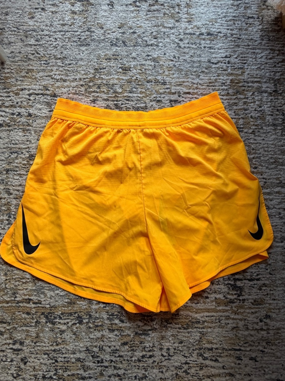 Nike Aerosfift Yellow Dri-Fit Athletic running Shorts, Size M